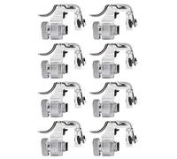 Akozon 8 Pcs R11 Four Six Fingers Mobile Trigger Controller for PUBG, Metal Game Button, Phone Game Trigger for Enhanced Performance (Silver)