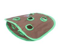 Akozon 9 Holes Cat Interactive Tunnel Toy Collapsible Chasing Puzzle Game with Bell, Elastic Steel Frame & Polyester Fabric for Indoor/Outdoor Play, Anxiety Relief