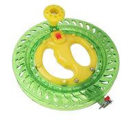 Akozon ABS Saltwater Fly Reel with Corrosion Resistant Coating Lightweight Hollow Design Large Arbor for Drag in Freshwater and Sea Fishing in Rivers Lakes Streams Green (Green)
