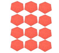 Akozon Acoustic Absorption Foam Set Kit Home - 12Pcs Sound Absorption Panel Soundproofing and Noise Reduction in Studio Recording Equipment (Pink)
