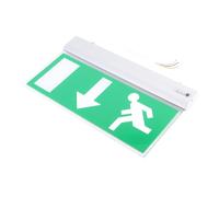 Akozon Acrylic LED Emergency Exit Sign Light - Safety Evacuation Indicator, 110-, Durable Acrylic Board, Automatic Voice Alarm, Ideal for Malls, Hospitals, Entertainment Venues