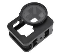 Akozon Action Camera Ive Cage: Secure, High Gth Aluminu Housing with Convenient Cold Shoe Mount & UV Filter