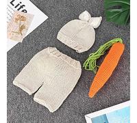 Akozon Adorable Three-Piece Infant Photography Prop Suit for Newborn Baby Photos | Wool & Comfortable Fit | Infant Clothes, Babies Suit