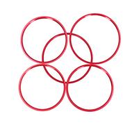 Akozon Air Conditioning Vent Cover, 5pcs Car A/C Air Vent Trims Air Vent Rings For Mercedes Benz CLA GLA Class 2013-2018 (Red)