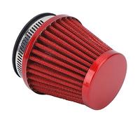 Akozon Air Intake Induction Filter Intake Induction Filter 50mm Cold Air with Simple Installation Replacement Part for Off Road Motorcycle ATV Quad Dirt Pit Bike (Red)
