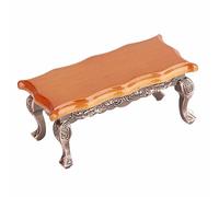 Akozon Akozon 1:12 Dollhouse Miniature Simulated Coffee Table - Cute Mini Furniture Model Toy Accessory for Dollhouse Décor (#1)