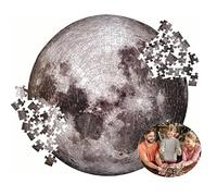 Akozon Akozon 1000pcs Round Moon Jigsaw Puzzle for Adults - Space-Themed Jigsaw with Stunning Colors, Enhance Coordination, and Cognitive Skills, Beautiful Home Decoration