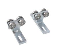 Akozon Akozon 2PCS 4 Wheel Trolley Assembly T Type Alloy Steel Bearing Trolley for Strut Channel