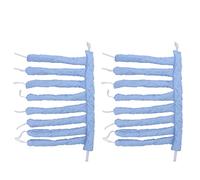 Akozon Akozon 2pcs Heatless Hair Roller Curler Set - Curling Rod Headband for Effortless Hair Styling, No Heat Damage, Suitable for All Types (Blue)