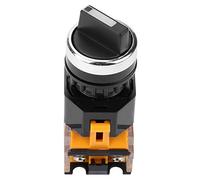 Akozon Akozon 3-Position Selector Switch - 2NO Maintained Selector Switch for Electromagnetic Starters, Contactor & Relays - LA38-20X3