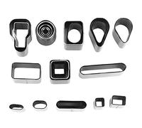 Akozon Akozon 7 Piece Leather Hole Punch Set Premium Steel Semicircle Puncher With 15 45Mm Sizes For Crafts Belts Bags And Watchbands