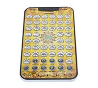 Akozon Akozon Arabic Learning Machine - Electric Early Learning Pad for Kids, Interactive Reading Toy for Ages 3 and Up, Lightweight Educational Arabic Pad (Yellow)