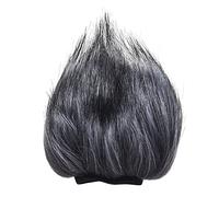Akozon Akozon EY-M23FurryphoneWindMuffforOutdoorUse-12cmWindshieldforZoomH1H2NH4NProH6,D50D100-Grey-WhiteArtificialFurMuffCover
