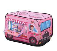 Akozon Akozon Ice Cream Truck, Fire Fighting Truck & Policeman Bus Children Tent - Foldable Playhouse for Kids, Portable Game House, Easy Setup & Safe Environment for Indoor/Outdoor Fun (Ice cream