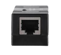 Akozon Akozon Mini POE Power Separator and Combiner - Universal RJ45 Connector for AP Network Bridge, Black POE Injector for Smart Devices (Black)