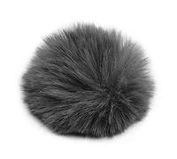 Akozon Akozon Premium Clamp/Holder-on Lavalier Phone Furry Windshield Muff - for M1 & Various Lapel Mics for Enhanced o Clarity (Grey)