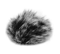 Akozon Akozon Premium Clamp/Holder-on Lavalier Phone Furry Windshield Muff - for M1 & Various Lapel Mics for Enhanced o Clarity (Off White)