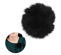 Akozon Akozon Premium Clamp/Holder-on Lavalier Phone Furry Windshield Muff - for M1 & Various Lapel Mics for Enhanced o Clarity (Black)