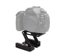 Akozon Aluminum Z Tilt Tripod Head 2KG Payload with Bubble Level Camera Mounting Universal Screw