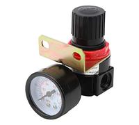 Akozon AR2000 Source Processor Pneumatic Pressure Regulator Valve Aluminum Alloy Duty 1/4" NPT Port Precise Regulation for Industrial Automation Systems