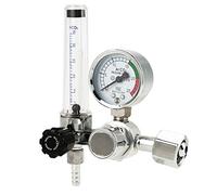 Akozon Argon Flow Meter, Welding Pressure Reducer Air Pressure Regulator 0-25MPa Pressure Regulator Gauge for Weld Mig Tig Welding