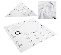 Akozon Baby Milestone Blanket - Infant Photo Month Growth Chart for Monthly Milestones, Soft Flannel Blanket for Newborns, 0-3 Years - Ideal for Photography, Crawling, and Baby Bed Cover (Cat numbers)