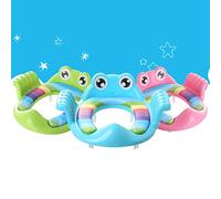 Akozon Baby Potty Trainer Non-Slip Toilet Training with Handles - Adjustable, Cartoon Design, Easy to Clean Children's Auxiliary Toilet (Green)