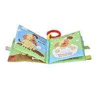 Akozon Baby Soft Cloth Rattle Book - Lion - Infant E Onal Story Book Early Learning Development Toy for Babies 6 Months and Older (Type 1)