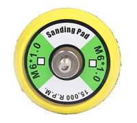 Akozon Backing Plates Air Sander Polisher PU Backing Pad for Sanding Polishing Buffing2in M6x1 Thread 15000RPM Professional Accessories (2)