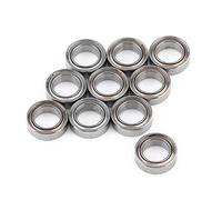 Akozon Ball Bearing, 10pcs MR85ZZ Double-shielded Miniature Ball Bearings 5x8x2.5mm for 3D Printer, Model Making