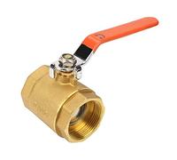 Akozon Ball Valve DN40 1-1/2" BSP Brass Pipe Ball Valve 1.6MPa for Water Oil Gas