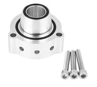 Akozon Blow Off Valve Adapter for TSI TFSI 1.4 1.8 2.0 Turbo Engine, Aluminum, Silver, 19.5mm, 2 Ports, NPT & Threaded Connection