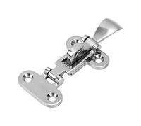 Akozon Boat Latch 316 Stainless Steel Lockable Hold Down Clamp, Anti Rattle Marine Hardware Latch with Screws for Boat Door Fastening Accessory 110mm