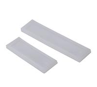 Akozon Bookmark Mould 2pcs/Set DIY Transparent Bookmark Mould Rectangle Silicone Mold Making Epoxy Resin Jewelry DIY Craft Tool