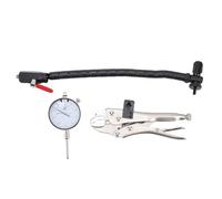 Akozon Brake Rotor Ball Joint Runout Gauge Set 0-1in 0.001in Indicator Brake Disc Flatness Measuring Tool
