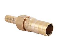 Akozon Brass Hose Barb Tail Reducer Connector for 8mm to 16mm Pipes - Premium WeaR Resnt Brass Reducer Plug - Ideal for Pipe Fittings (8-19mm)