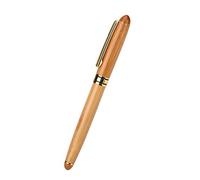Akozon Calligraphy Art Fountain Pen, Bamboo plywood Calligraphy Pen 1pc Broad Stub Chisel-pointed Nib Writing Gothic Arabic Italic (written1.5mm)