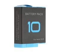 Akozon Camera Battery, Rechargeable Battery for Hero 10 9 Black Lithium Battery 1800mAh High Capacity Action Camera Accessory