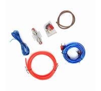 Akozon Car 10Ga Power Amplifier Subwoofer o Speaker Wiring Kit Premium Zinc Alloy Cable Set For Enhanced Sound Quality