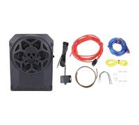 Akozon Car Active Subwoofer 10 Inch 800W Built Amplifier Colorful LED Light Under Powered Car Subwoofer App Controlled