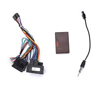 Akozon Car Audio Wiring Harness Adapter, Canbus Box Replacement for F30/F10/X5/E46/E39/E53, Durable ABS and Rubber, Plug and Play Installation