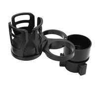 Akozon Car Cup Holder Expander 2 in 1, 360 Degree Adjustable | ABS Material, Telescopic 73-150mm Fit, Universal Automotive Cup Mount Extender, Dual Drinks, Rotating Base