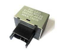 Akozon Car Eight Pin Relay Black LED Flasher Fix Turn Signal Hyper Flash for Automotive Vehicles