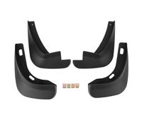 Akozon Car Mud Flaps, 4 Piece PP Front Rear Wheel Protection | Sturdy PP, Dirt and Debris Protection, Front Rear Placement, Wheel Arch Fit, Black Finish, Car Mudguards