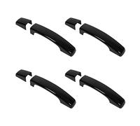 Akozon Car Outside Door, Kit Glossy Black Replacement for 4 Accessory Handle Cover