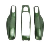Akozon Car Remote Key Fob Case Cover Key Fob Case Fit for 911 718 Car Keys Cover with 3 Keys Fobs Cases Assembly with Box Packaging (Green)