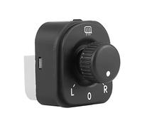 Akozon Car Side Mirror Control Switch Knob Window Heat Control for 5 MK5 Pessat, 2 In 1 Function, Rotary Switch, Manual Operation, Black