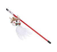 Akozon Cat Funny Cat Stick Elk Series Flip Onslaught Plastic Funny Cat Stick