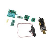 Akozon CH341A USB Programmer with SOP8 Test Clamp/Holder and 1.8V Adapter - SOP8 to DIP8 Converter Module for 24/25 Series FLASH Chips