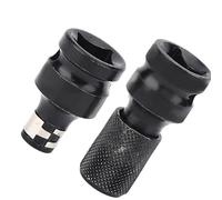 Akozon Chuck Conversion Kit - 1/2 to 1/4 Hex Shank Adapter with Socket for Impact Wrench and Drill Bit